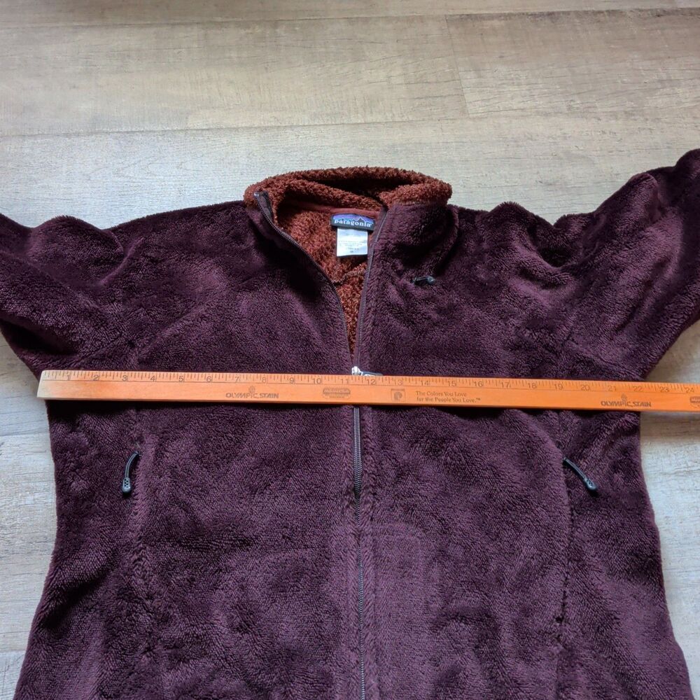 Patagonia Re-Tool Full Zip Fleece Jacket Burgundy Plum Women's Size M Medium - Picture 2 of 9